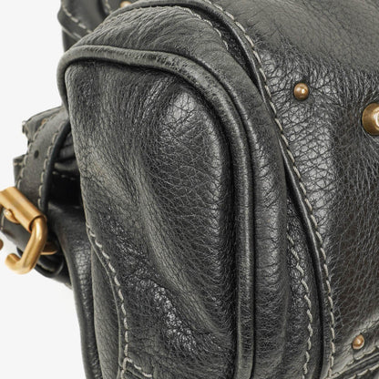 Chloé Paddington Satchel-Tasche aus schwarzem Kalbsleder