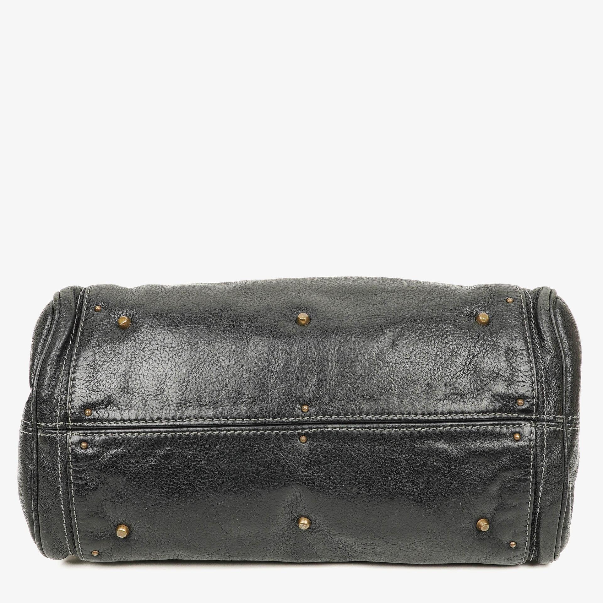 Chloé Paddington Satchel-Tasche aus schwarzem Kalbsleder