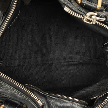 Chloé Paddington Satchel-Tasche aus schwarzem Kalbsleder