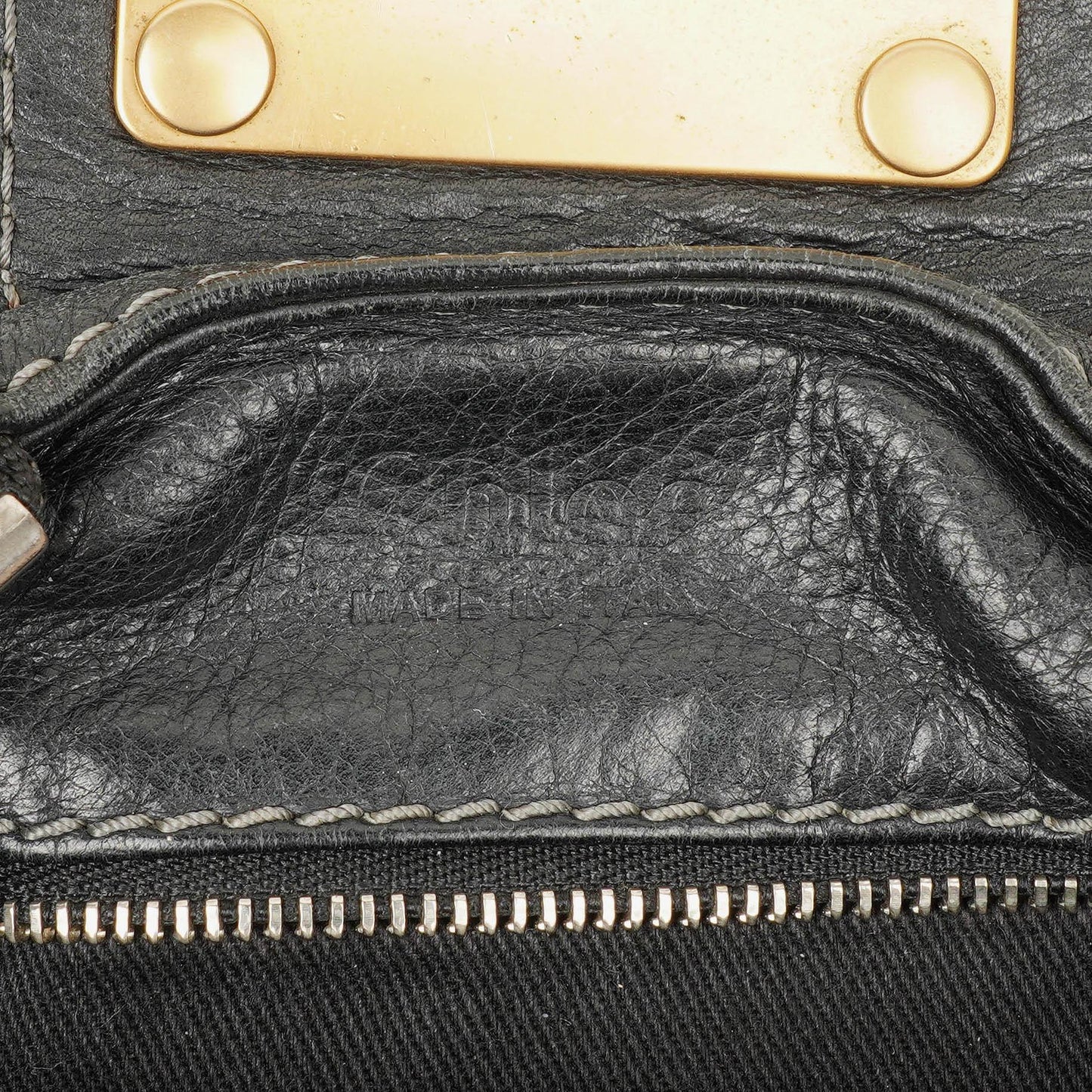 Chloé Paddington Satchel-Tasche aus schwarzem Kalbsleder