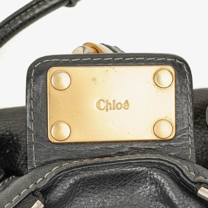 Chloé Paddington Satchel-Tasche aus schwarzem Kalbsleder