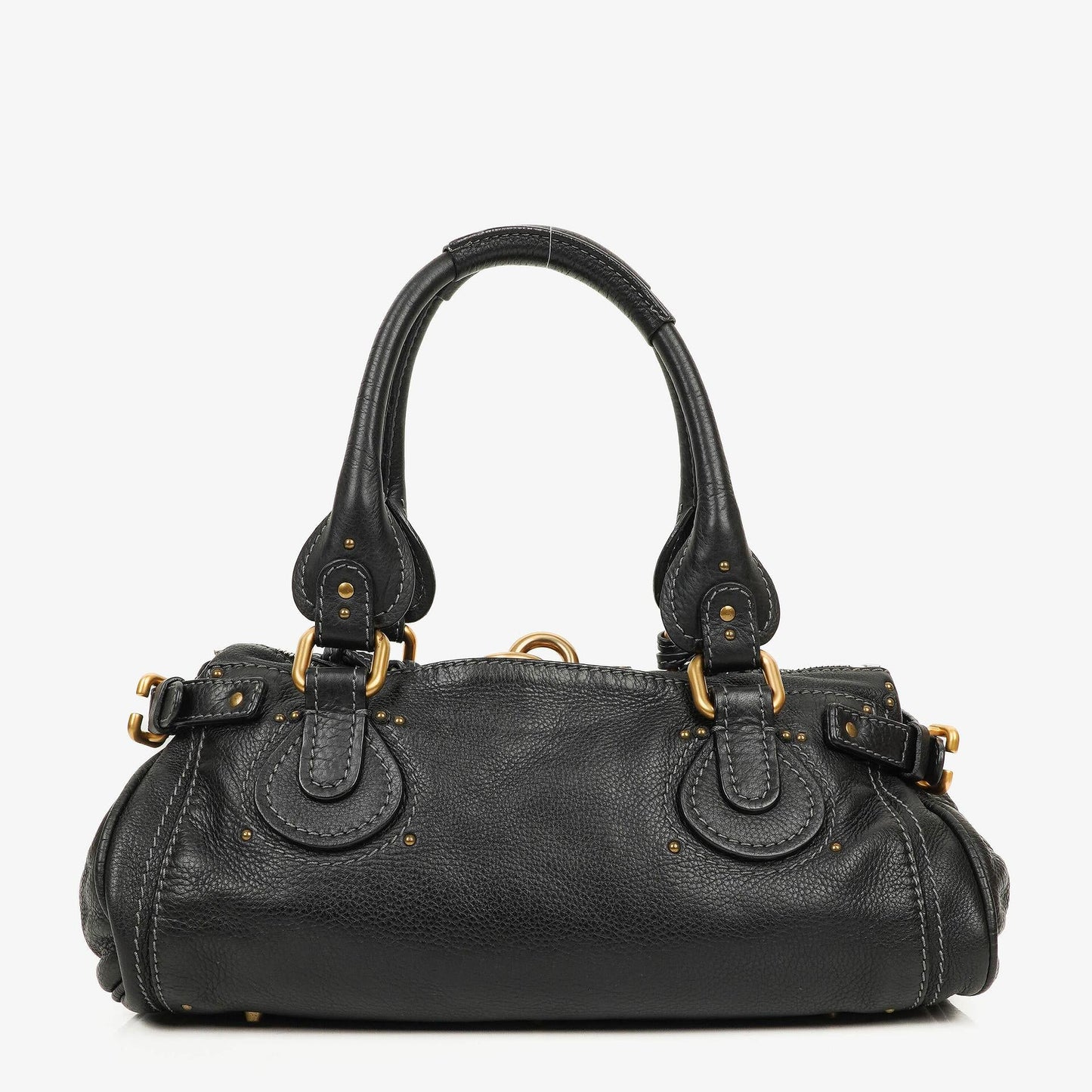 Chloe Paddington Schwarze Kalbsleder Satchel Tasche