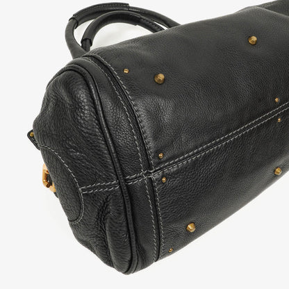 Chloe Paddington Schwarze Kalbsleder Satchel Tasche