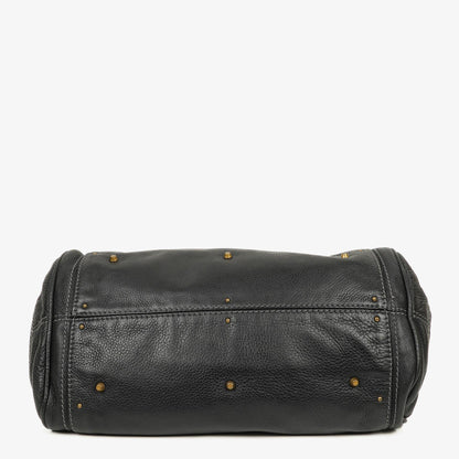 Chloe Paddington Schwarze Kalbsleder Satchel Tasche