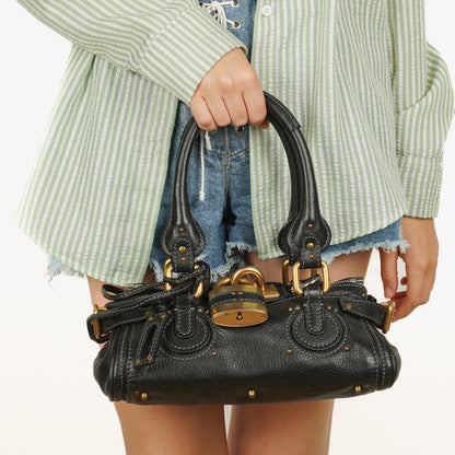 Chloé Paddington Satchel-Tasche in Schwarz