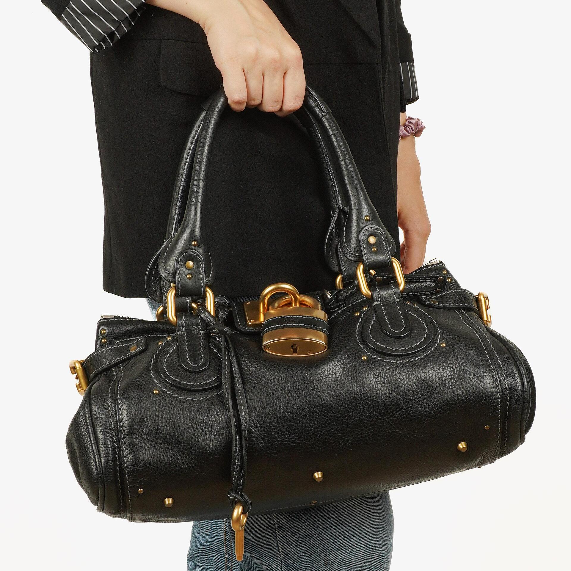 Chloe Paddington Satchel-Tasche in Schwarz