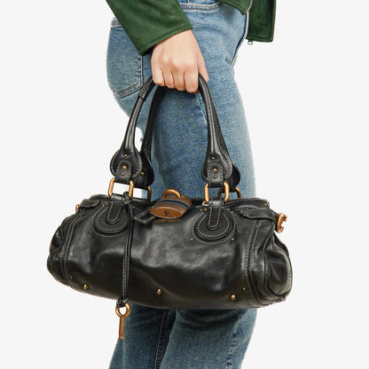 Chloé Paddington Satchel-Tasche in Schwarz
