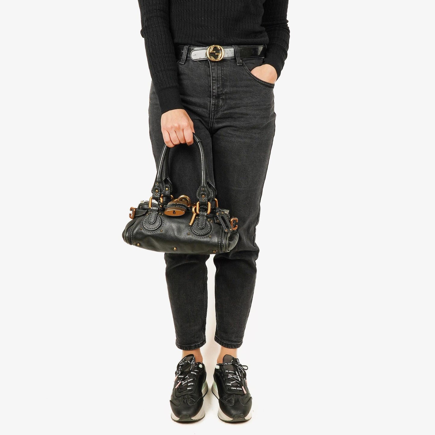 Chloé Paddington Satchel-Tasche in Schwarz