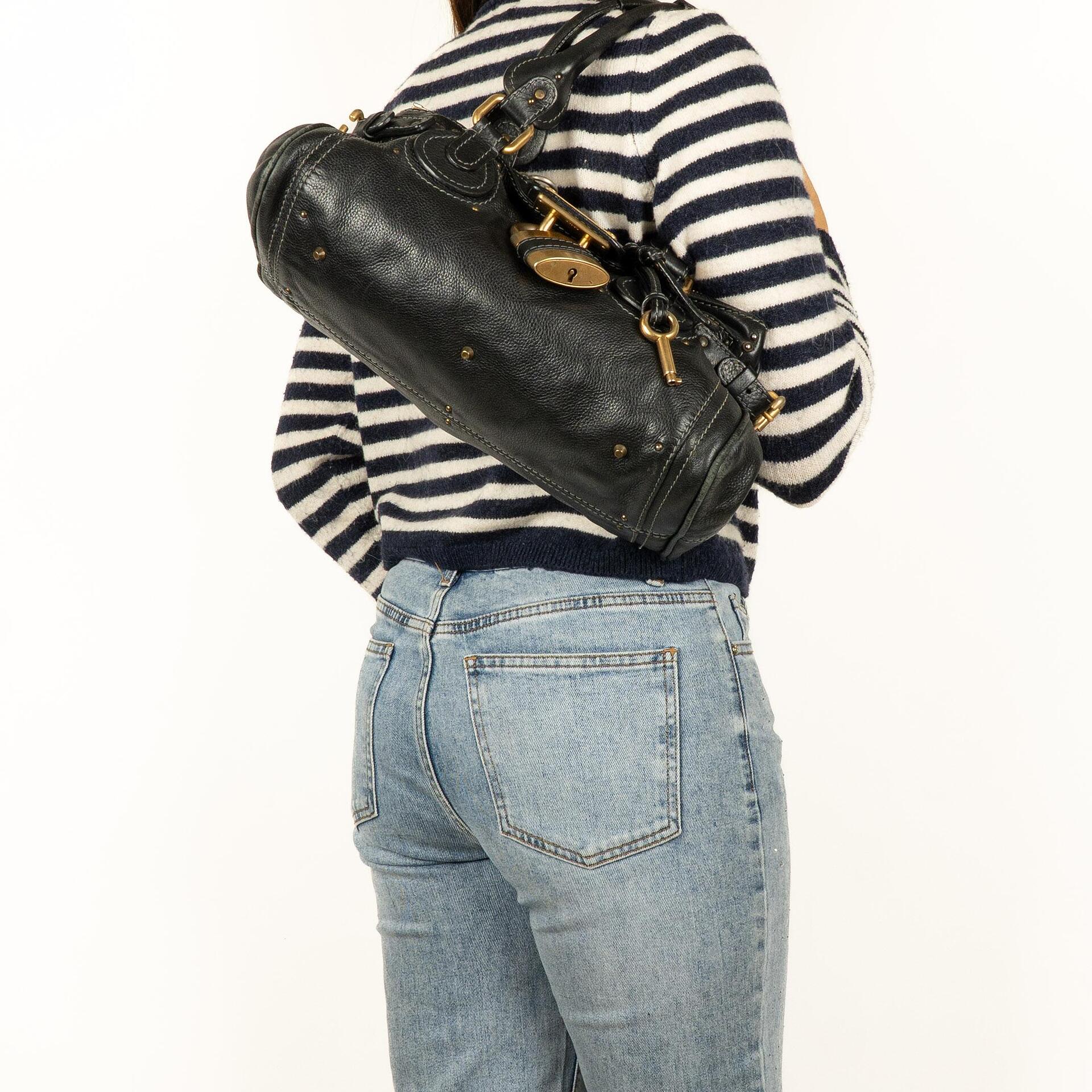 Chloe Paddington Satchel-Tasche in Schwarz