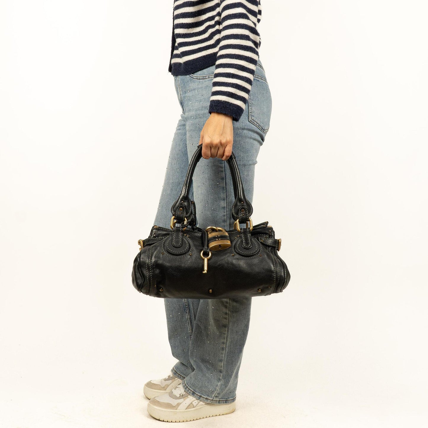 Chloe Paddington Satchel-Tasche in Schwarz
