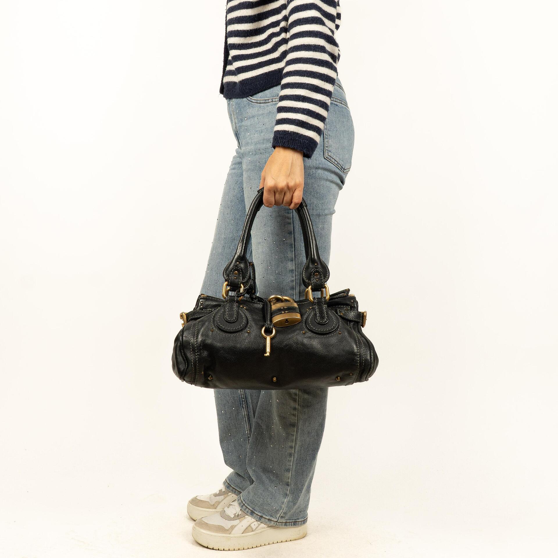 Chloe Paddington Satchel-Tasche in Schwarz