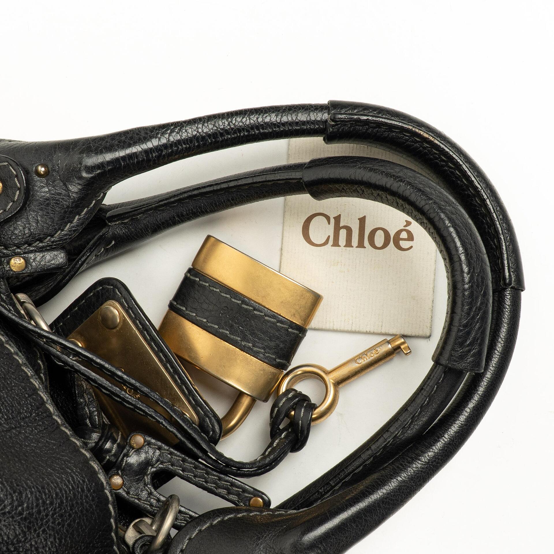 Chloe Paddington Satchel-Tasche in Schwarz