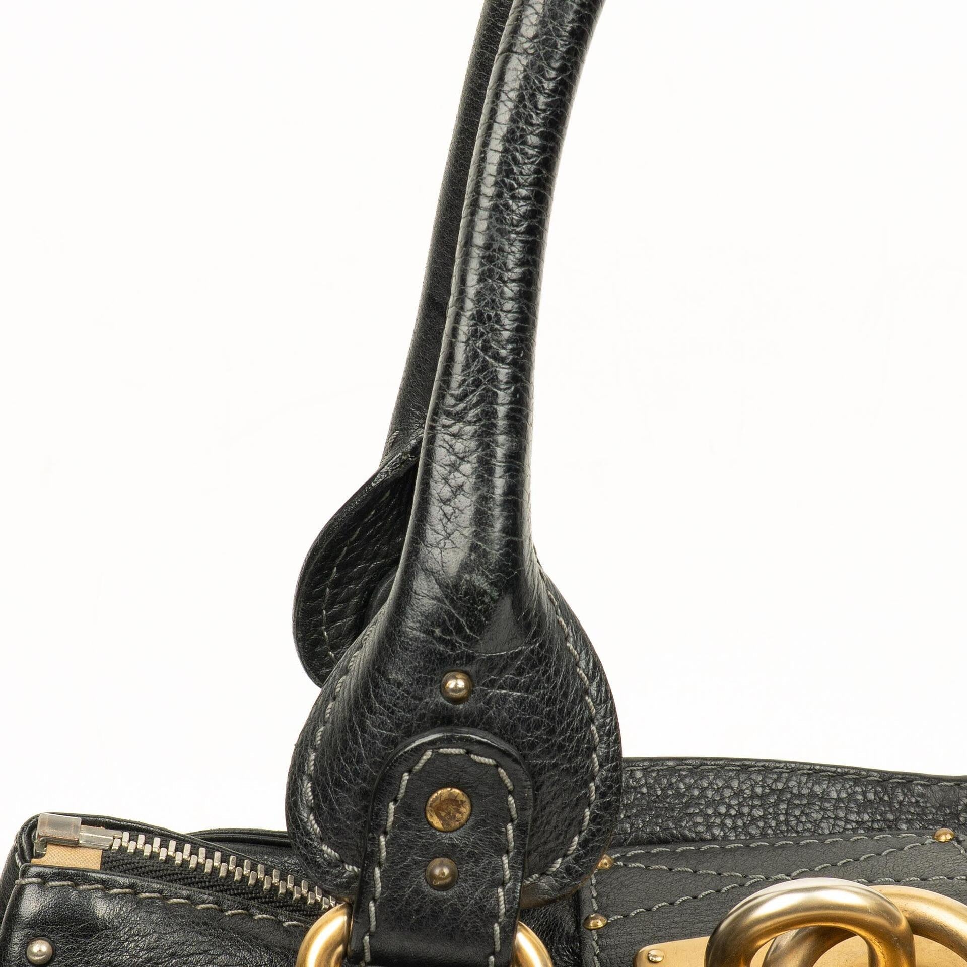 Chloe Paddington Satchel-Tasche in Schwarz
