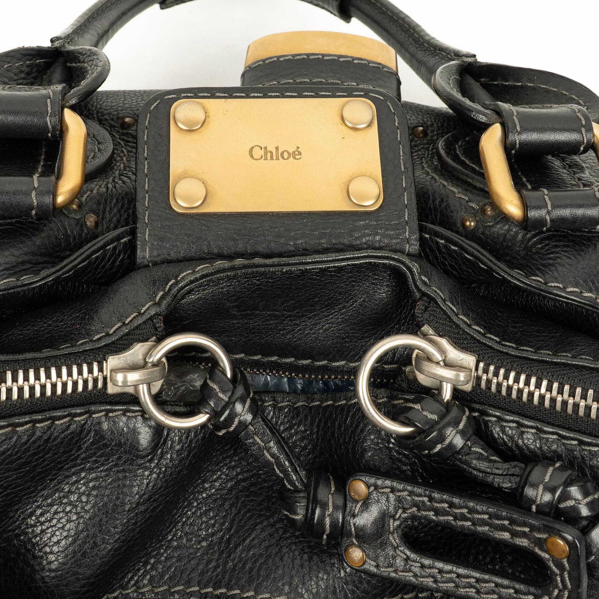 Chloe Paddington Satchel-Tasche in Schwarz