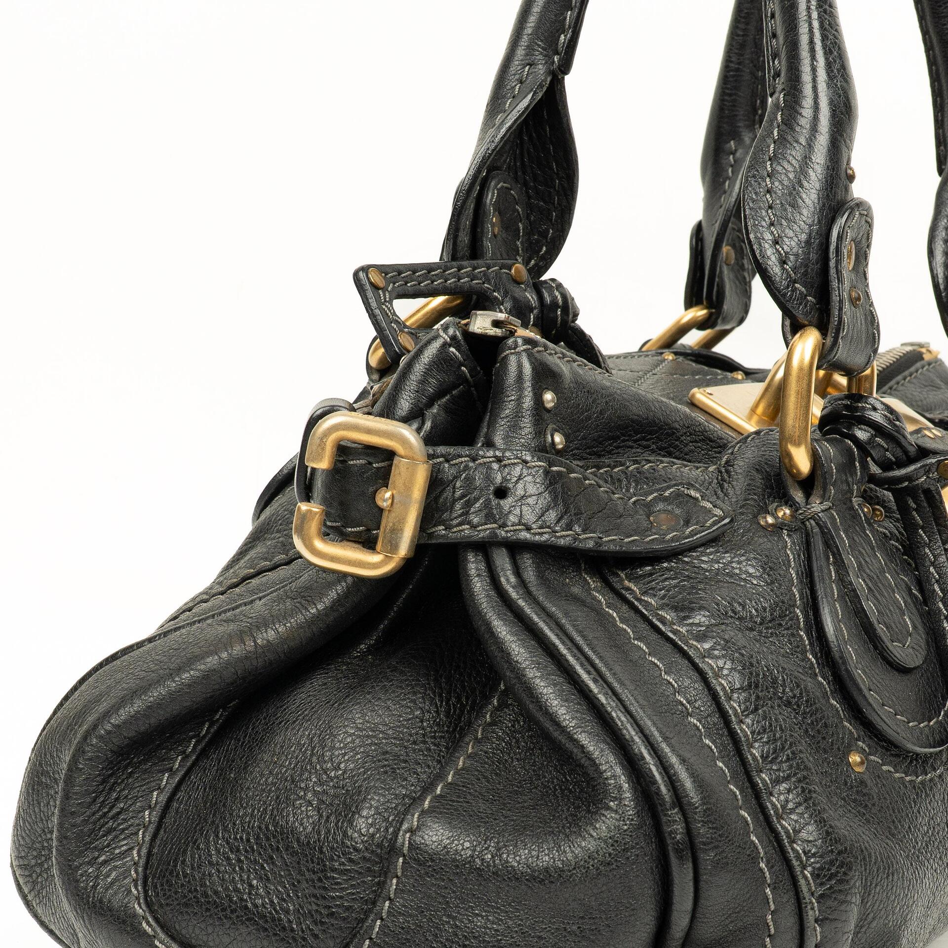Chloe Paddington Satchel-Tasche in Schwarz