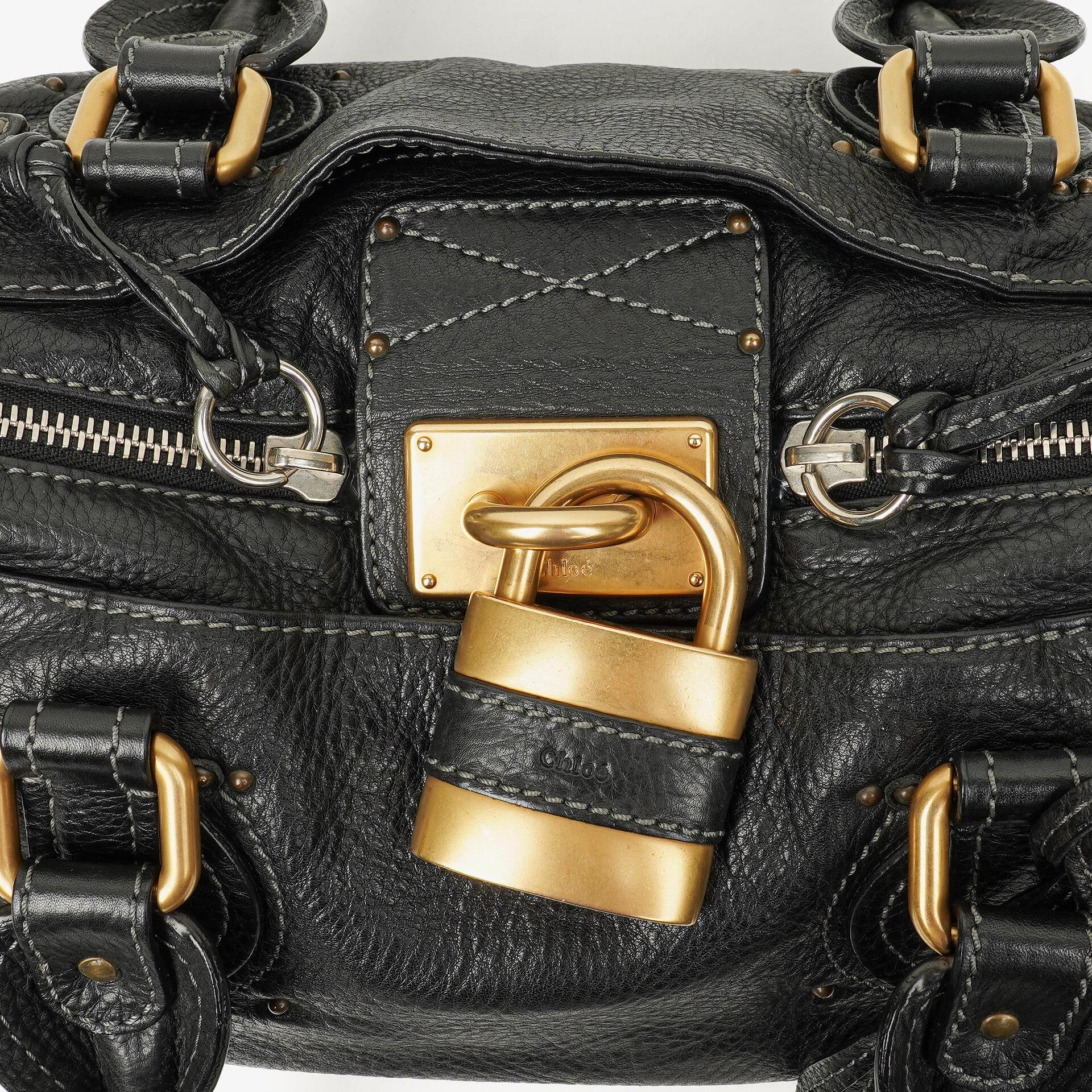 Chloe Paddington Satchel-Tasche in Schwarz