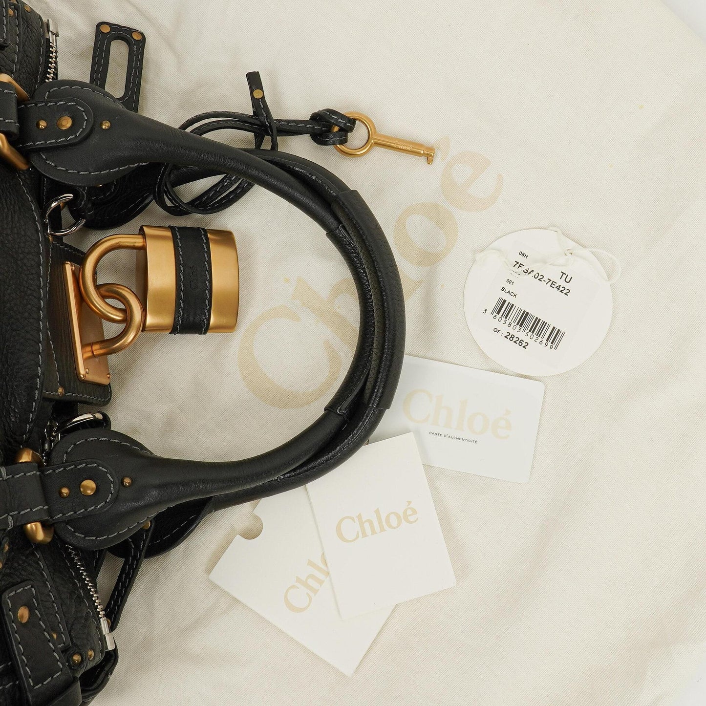 Chloe Paddington Satchel-Tasche in Schwarz