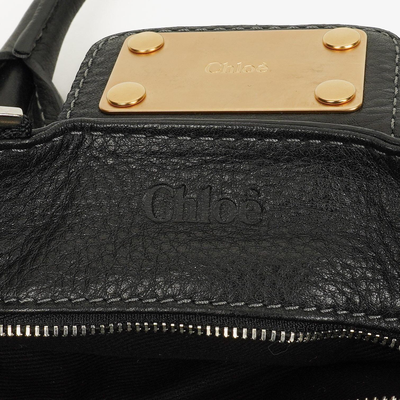 Chloe Paddington Satchel-Tasche in Schwarz