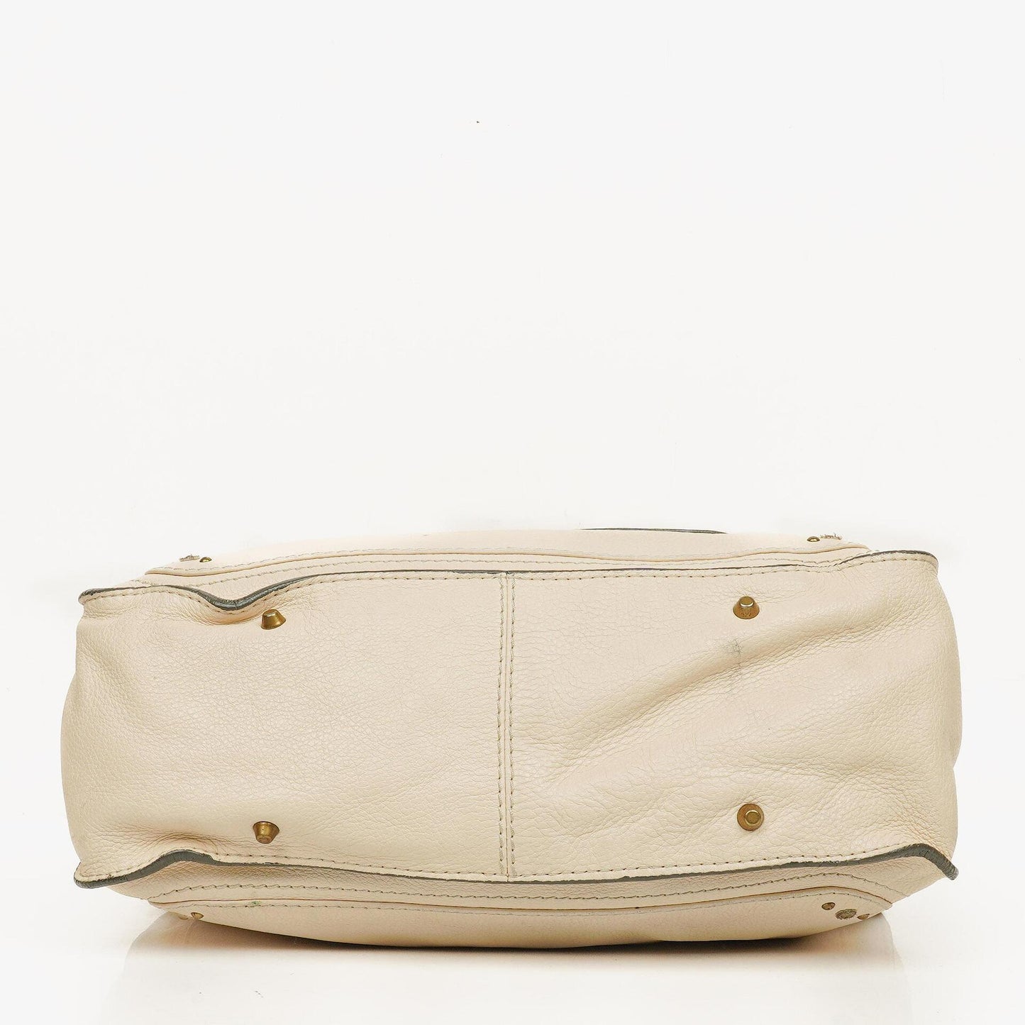 Chloe Paddington Satchel-Tasche aus elfenbeinfarbenem Kalbsleder