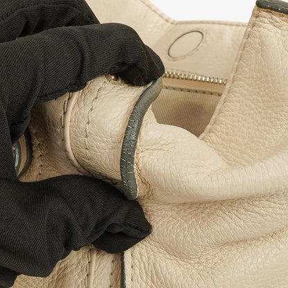 Chloe Paddington Satchel-Tasche aus elfenbeinfarbenem Kalbsleder