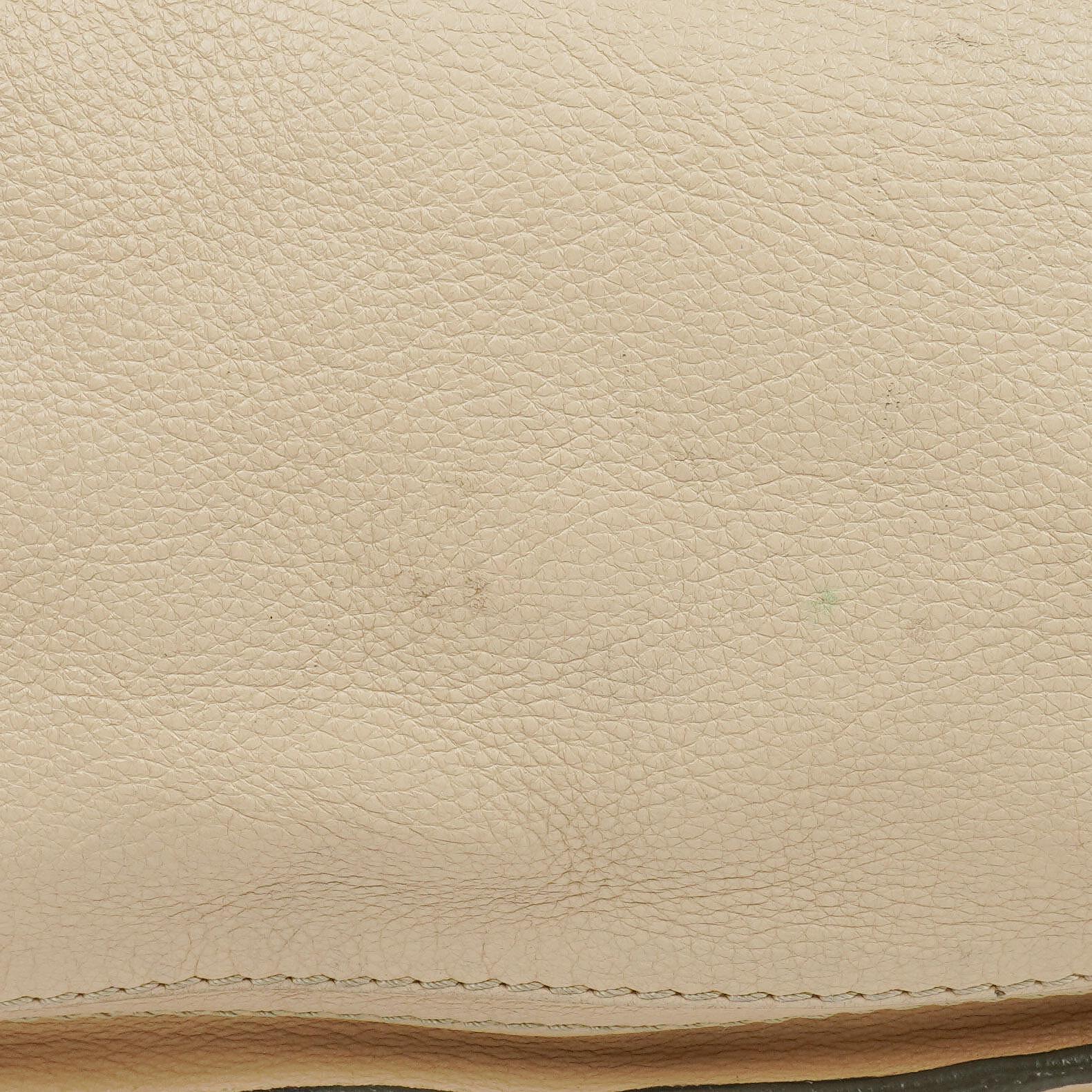 Chloe Paddington Satchel-Tasche aus elfenbeinfarbenem Kalbsleder