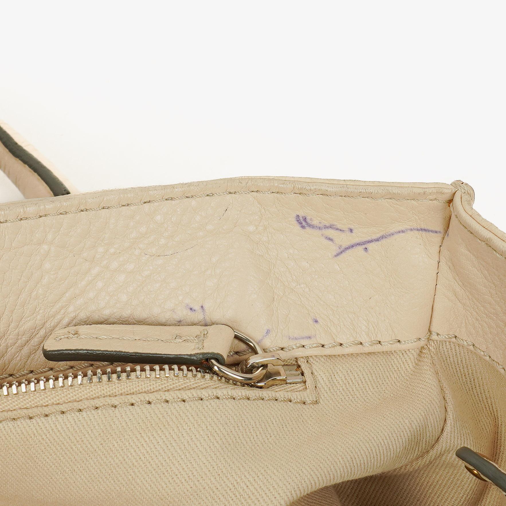 Chloe Paddington Satchel-Tasche aus elfenbeinfarbenem Kalbsleder