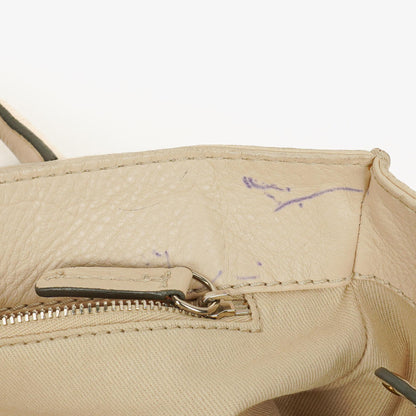 Chloe Paddington Satchel-Tasche aus elfenbeinfarbenem Kalbsleder
