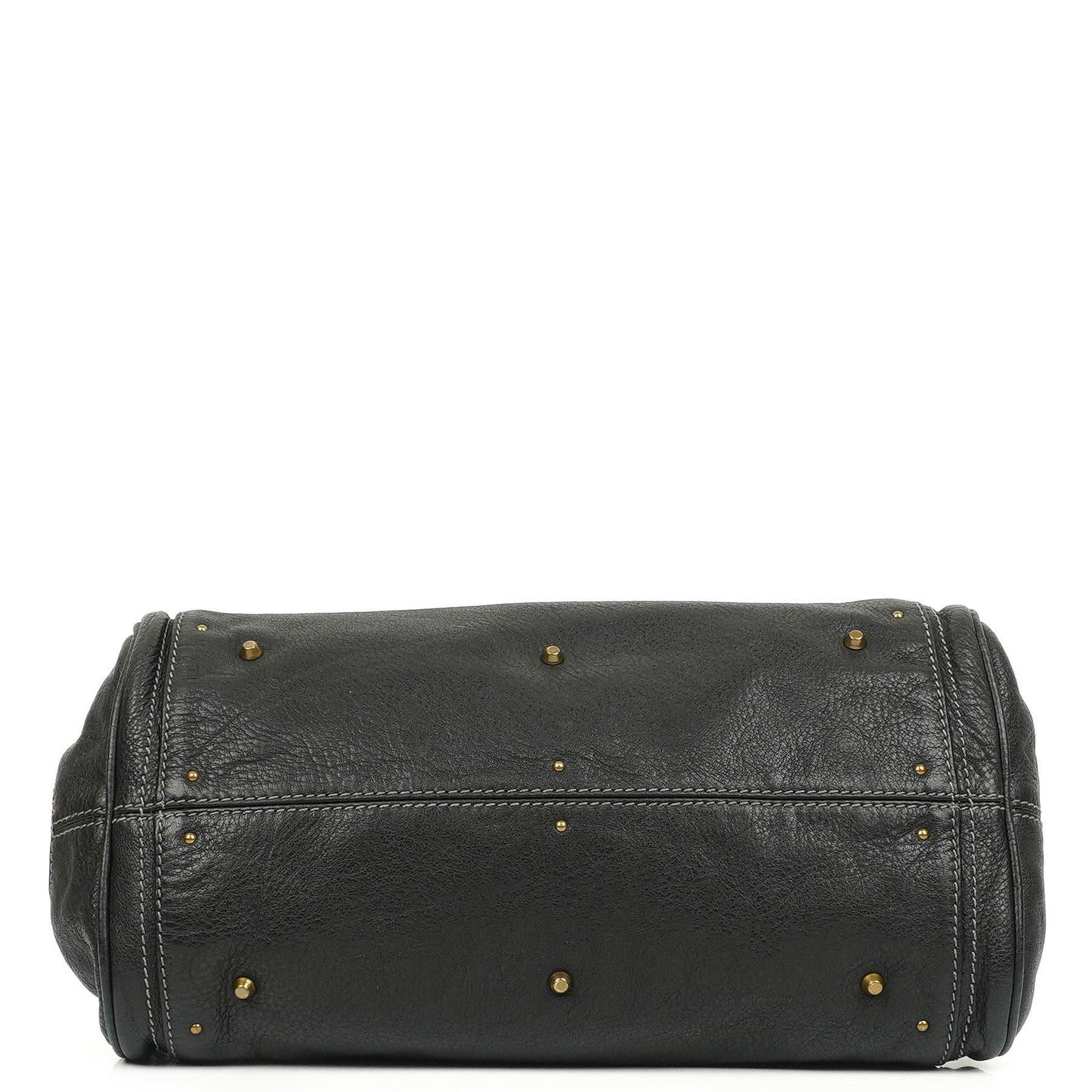 Chloe Paddington Satchel Tasche aus schwarzem Kalbsleder