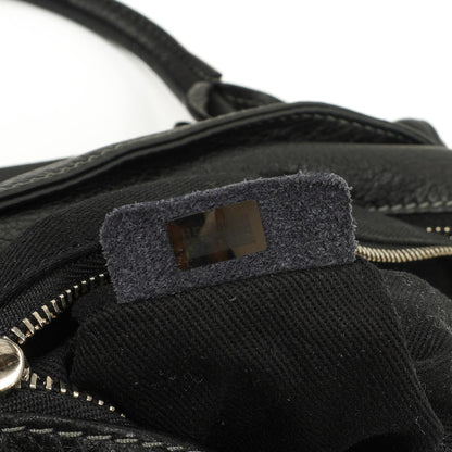Chloe Paddington Satchel Tasche aus schwarzem Kalbsleder