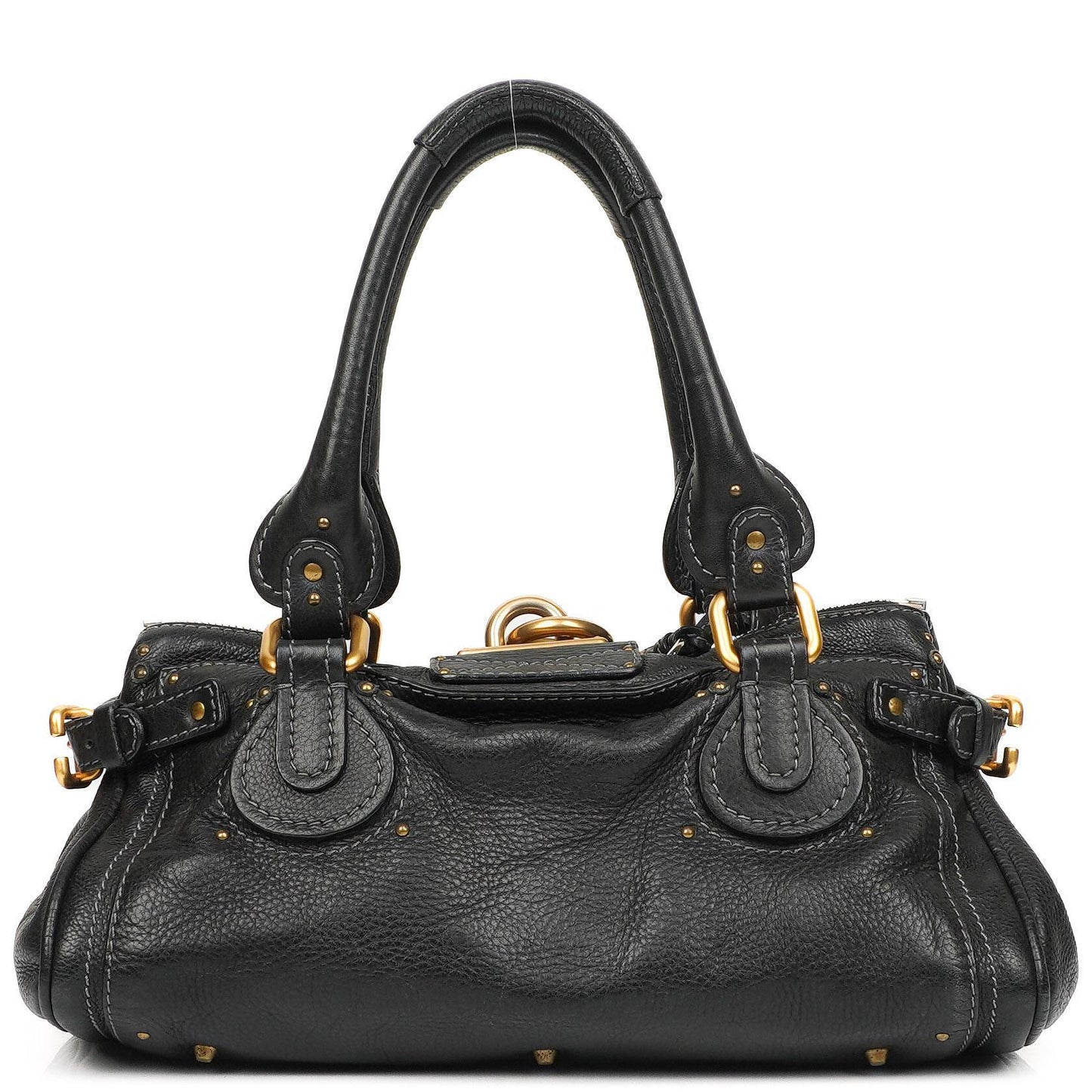 Chloe Paddington Kalbsleder Satchel Tasche Schwarz