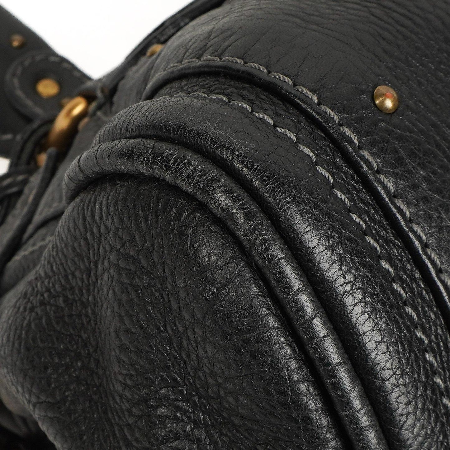 Chloe Paddington Kalbsleder Satchel Tasche Schwarz