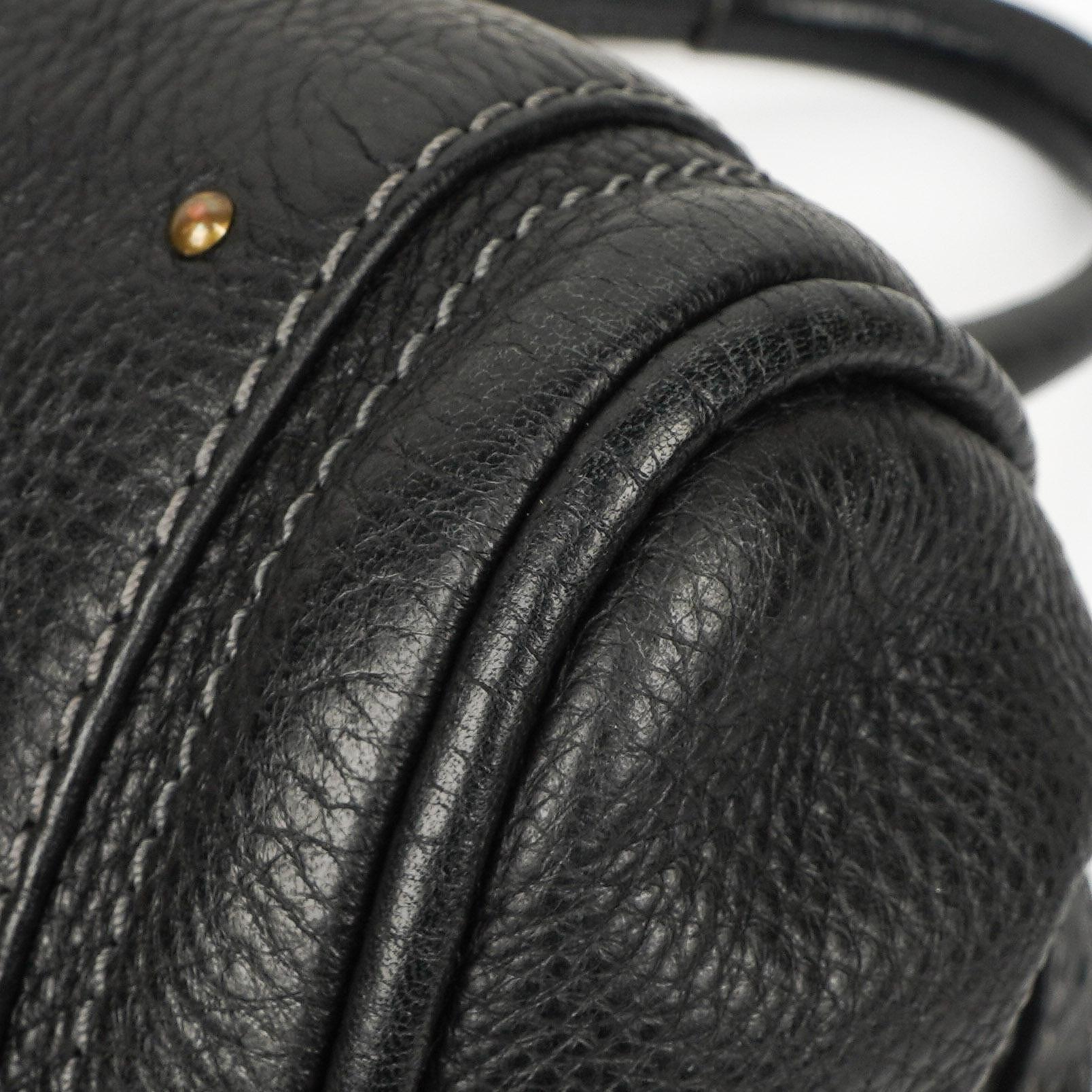 Chloe Paddington Kalbsleder Satchel Tasche Schwarz