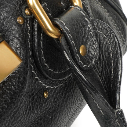 Chloe Paddington Kalbsleder Satchel Tasche Schwarz
