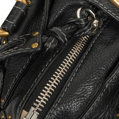 Chloe Paddington Kalbsleder Satchel Tasche Schwarz