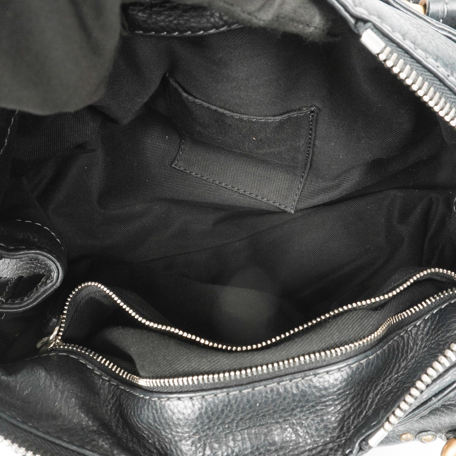 Chloe Paddington Kalbsleder Satchel Tasche Schwarz