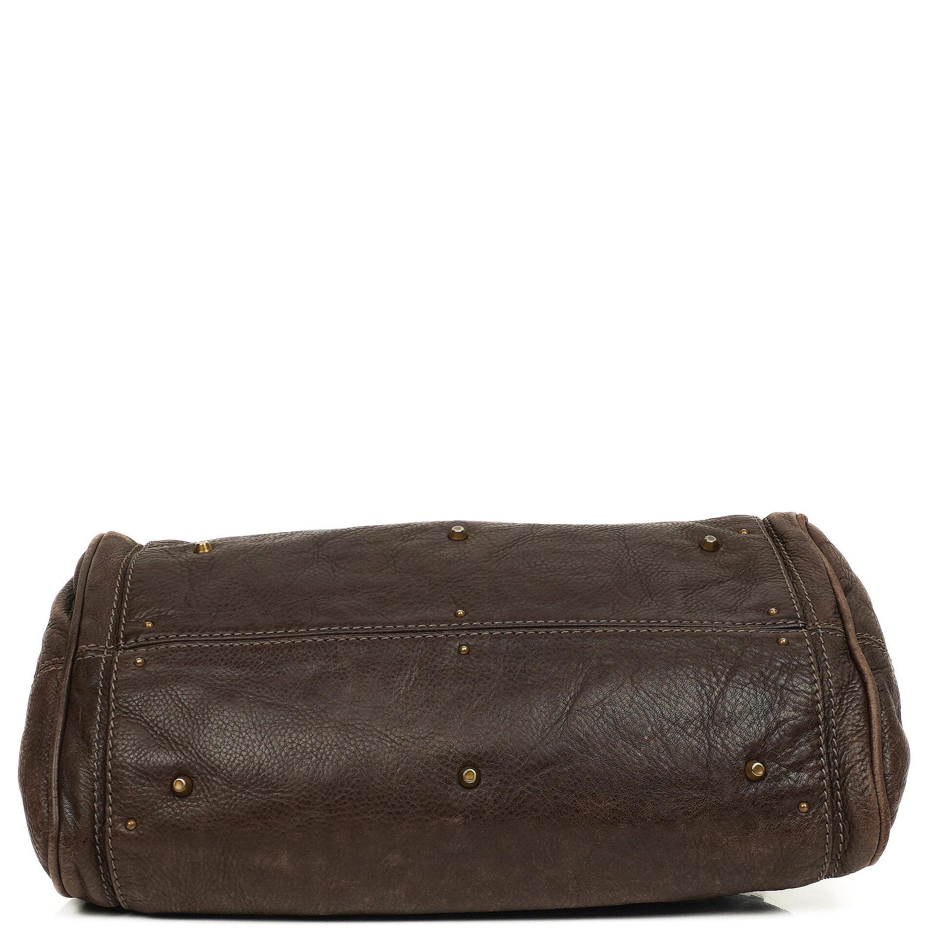 Chloe Paddington Kalbsleder Satchel Tasche Braun