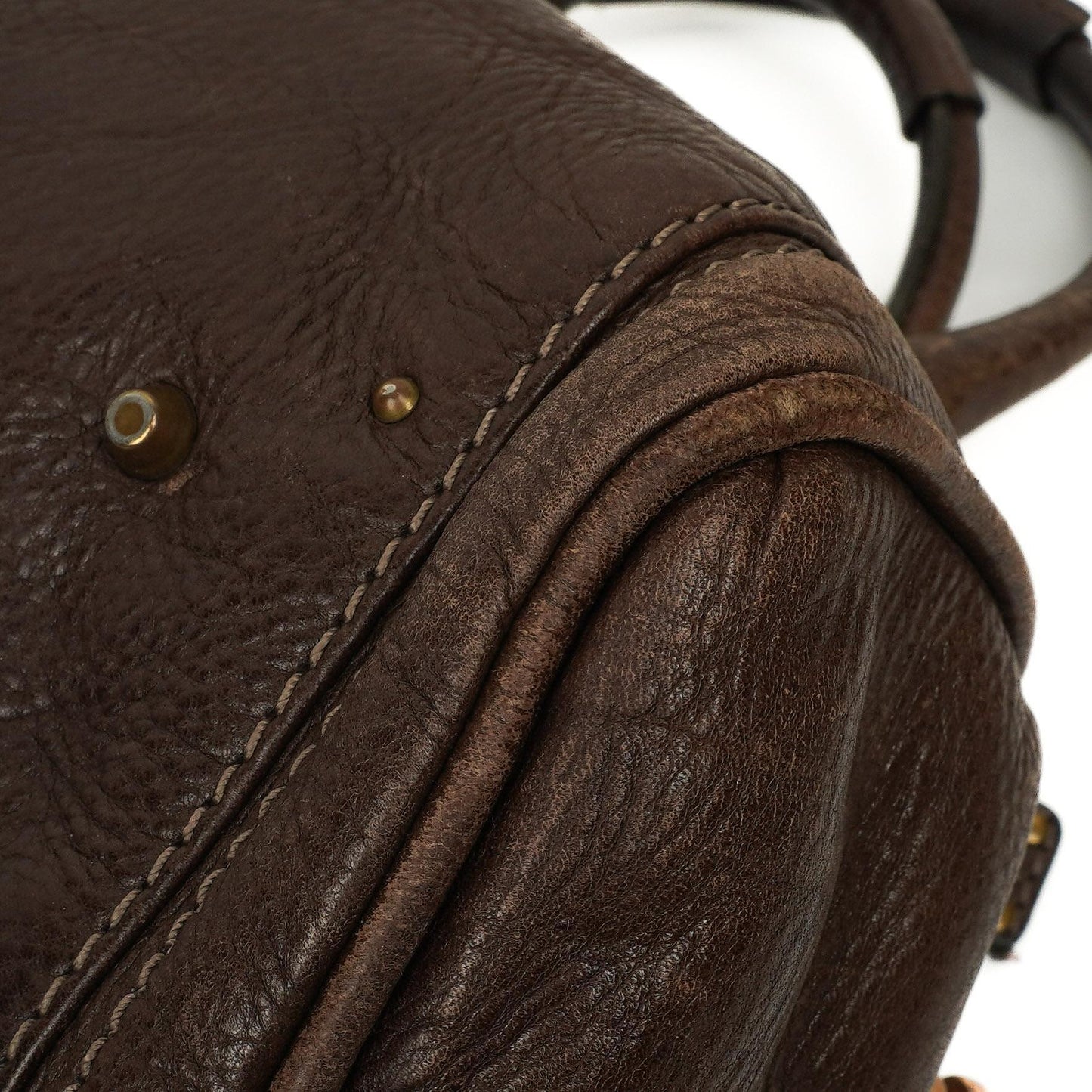 Chloe Paddington Kalbsleder Satchel Tasche Braun