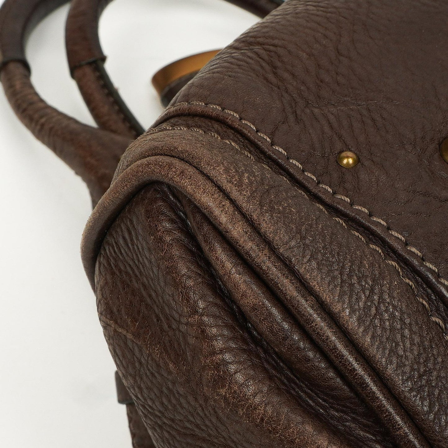 Chloe Paddington Kalbsleder Satchel Tasche Braun