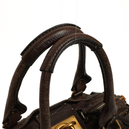Chloe Paddington Kalbsleder Satchel Tasche Braun