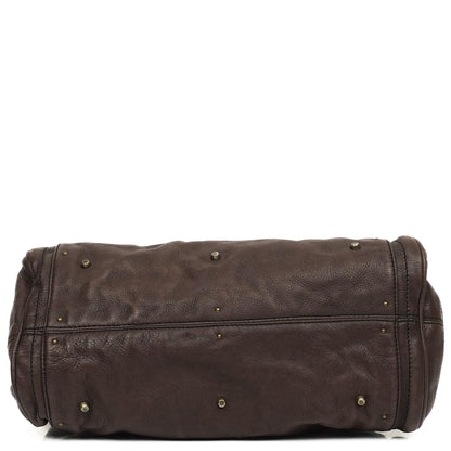 Chloe Paddington Kalbsleder Satchel Tasche Dunkelbraun