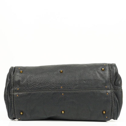 Chloe Paddington Satchel Tasche aus grauem Kalbsleder