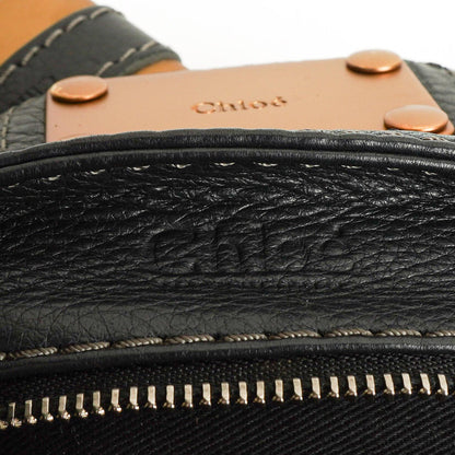Chloe Paddington Satchel Tasche aus grauem Kalbsleder