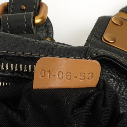Chloe Paddington Satchel Tasche aus grauem Kalbsleder