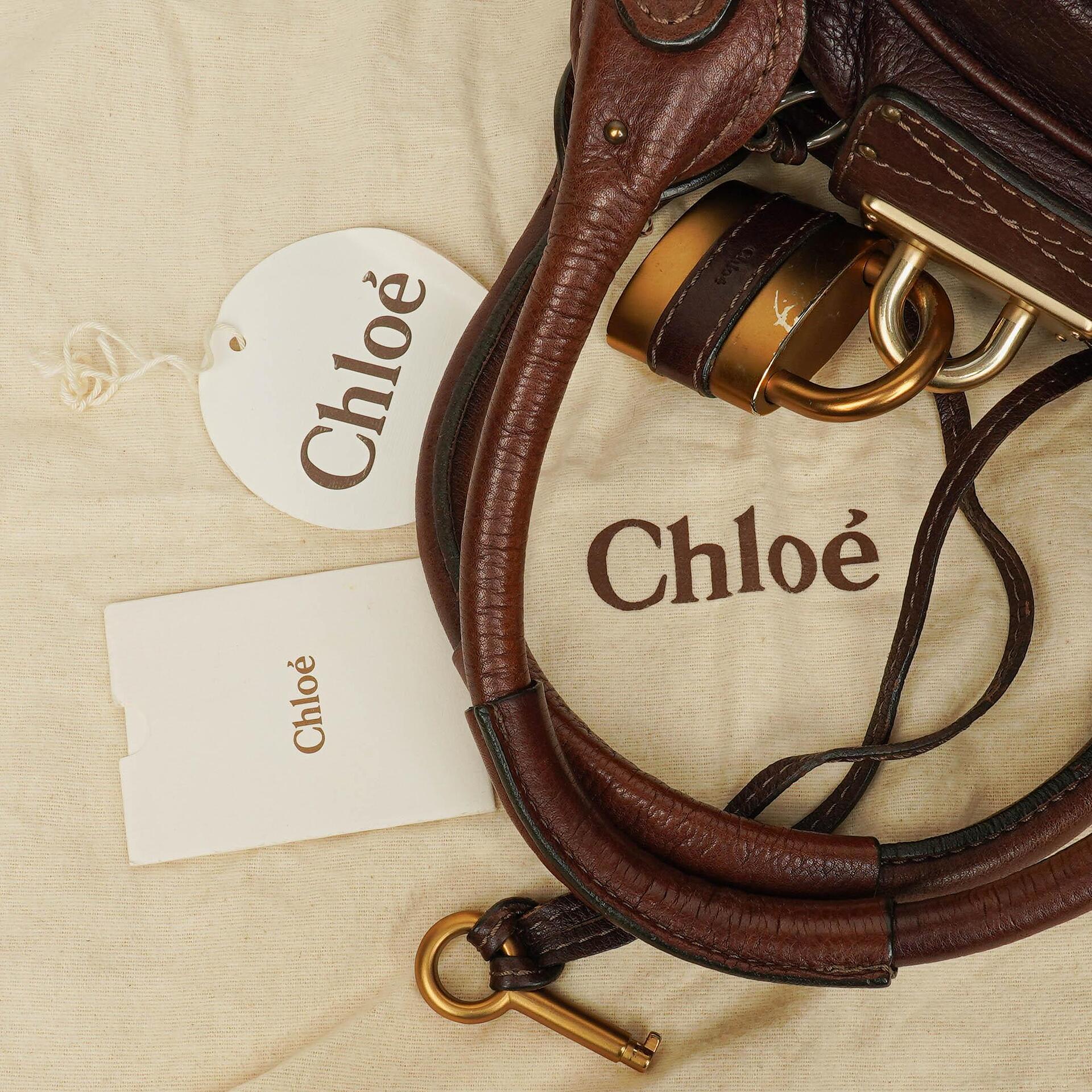 Chloe Paddington Satchel-Tasche in Schokoladenbraun