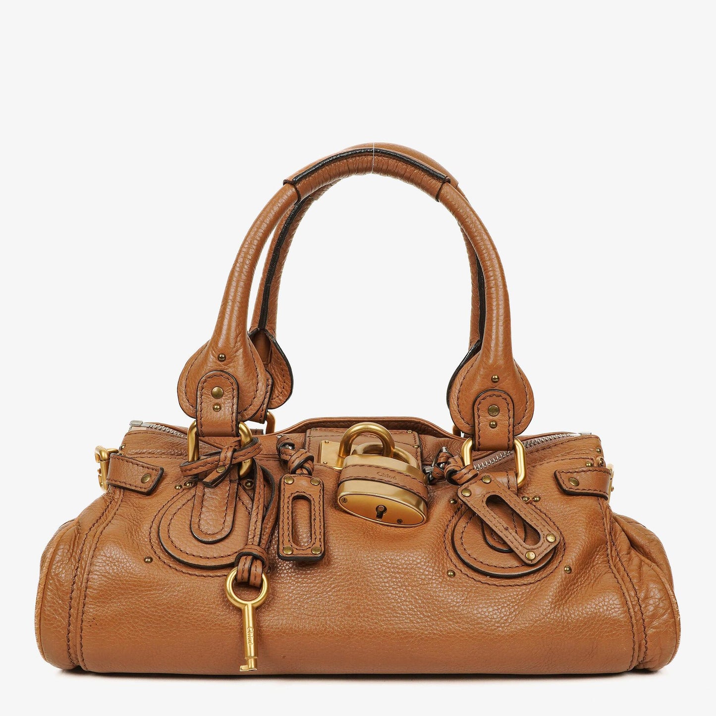 Chloé Paddington Satchel Tasche aus Kalbsleder in Havana