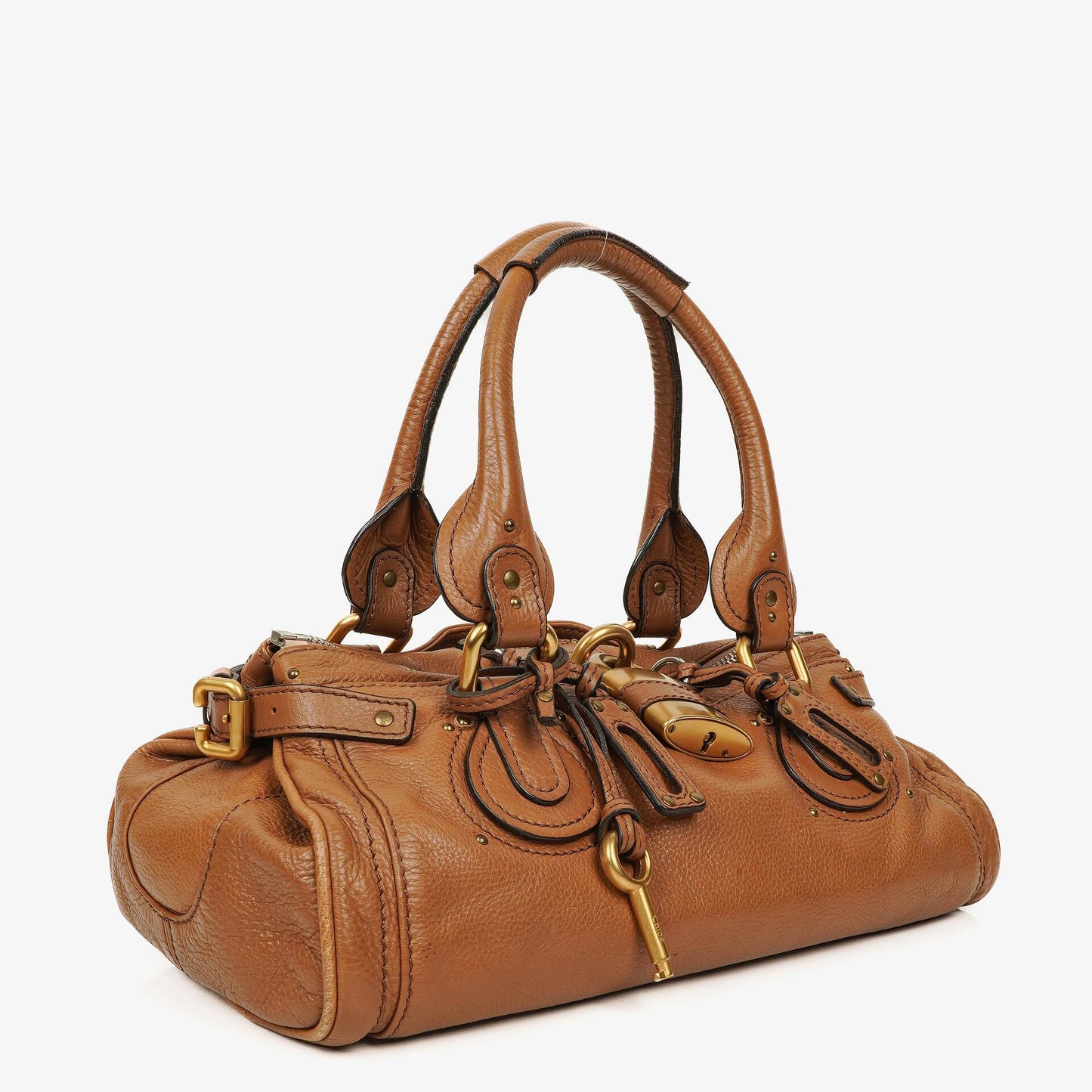 Chloé Paddington Satchel Tasche aus Kalbsleder in Havana