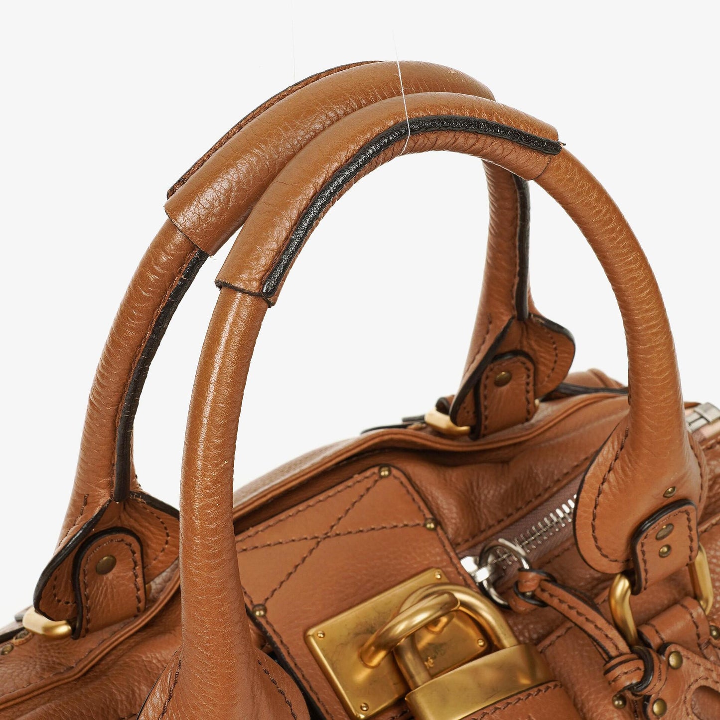 Chloé Paddington Satchel Tasche aus Kalbsleder in Havana