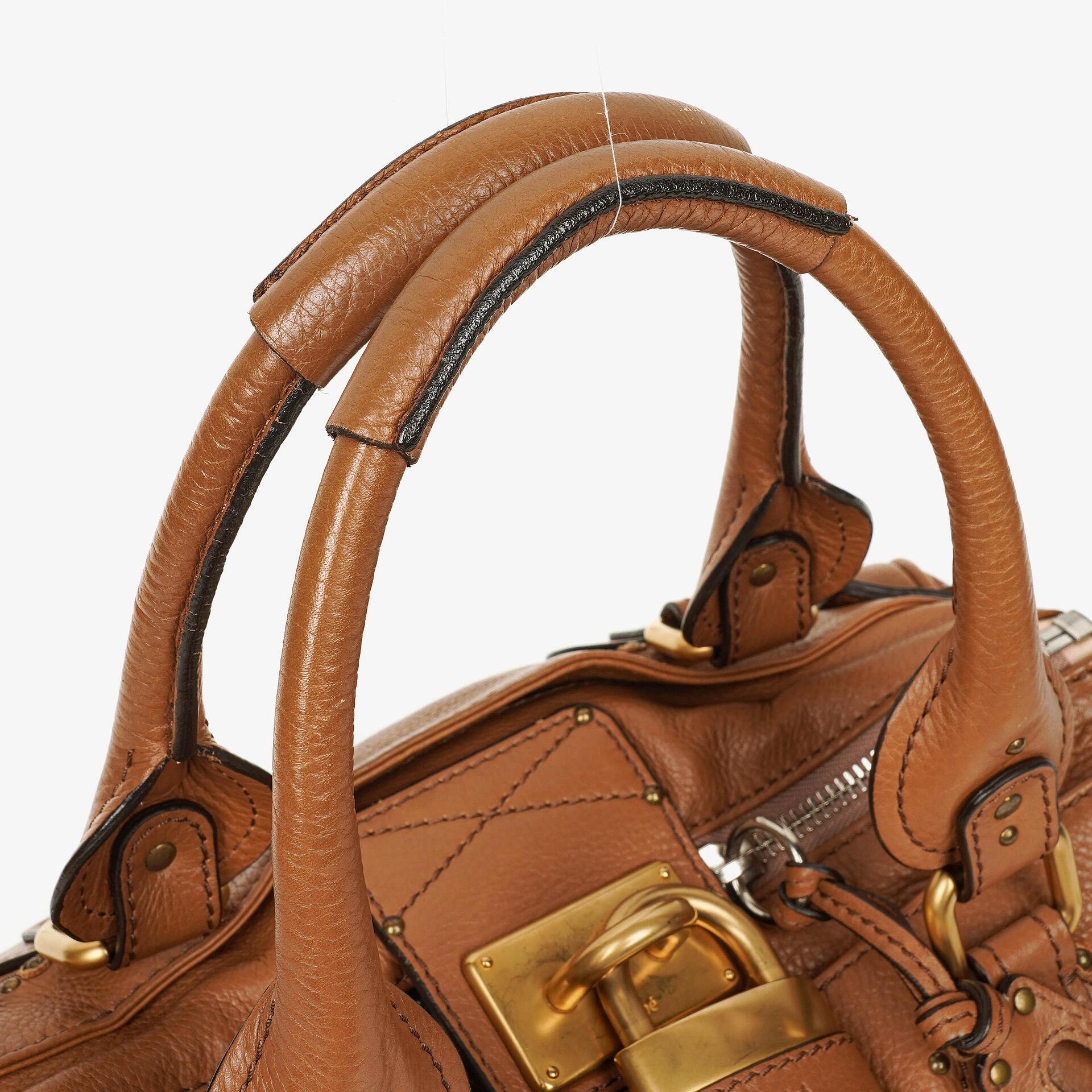 Chloé Paddington Satchel Tasche aus Kalbsleder in Havana