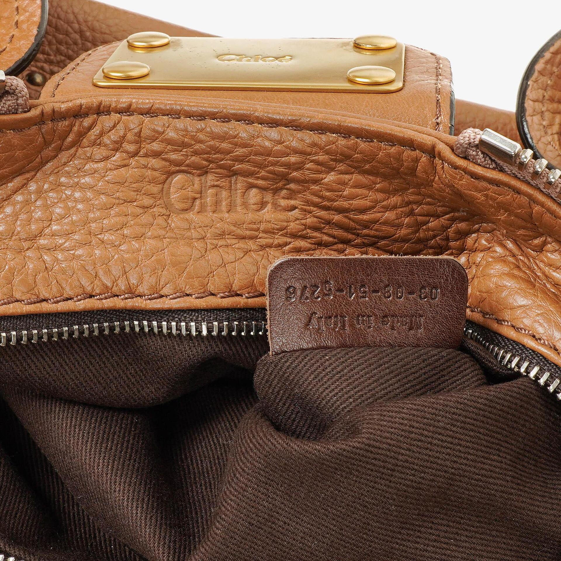 Chloé Paddington Satchel Tasche aus Kalbsleder in Havana