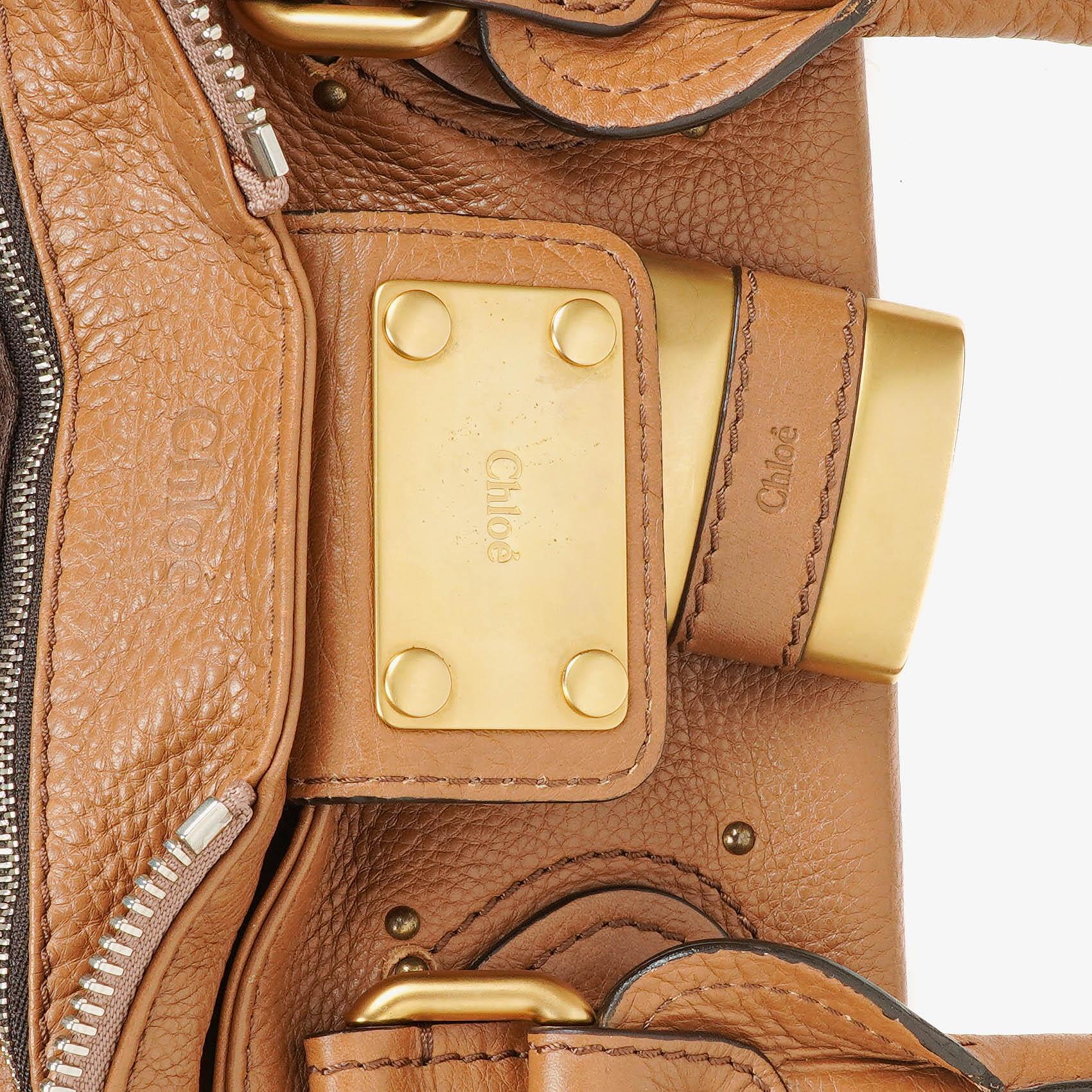 Chloé Paddington Satchel Tasche aus Kalbsleder in Havana